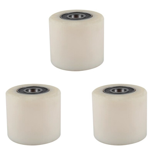 3X Palette Drehen 80 X 70Mm Nylon Beige + Silber