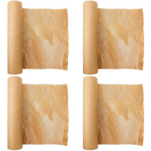 4 Roll Recycled Packing Paper 12Inch X 33FT Eco Honeycomb Paper for Moving Packaging Wrap Recyclable Cushion Material