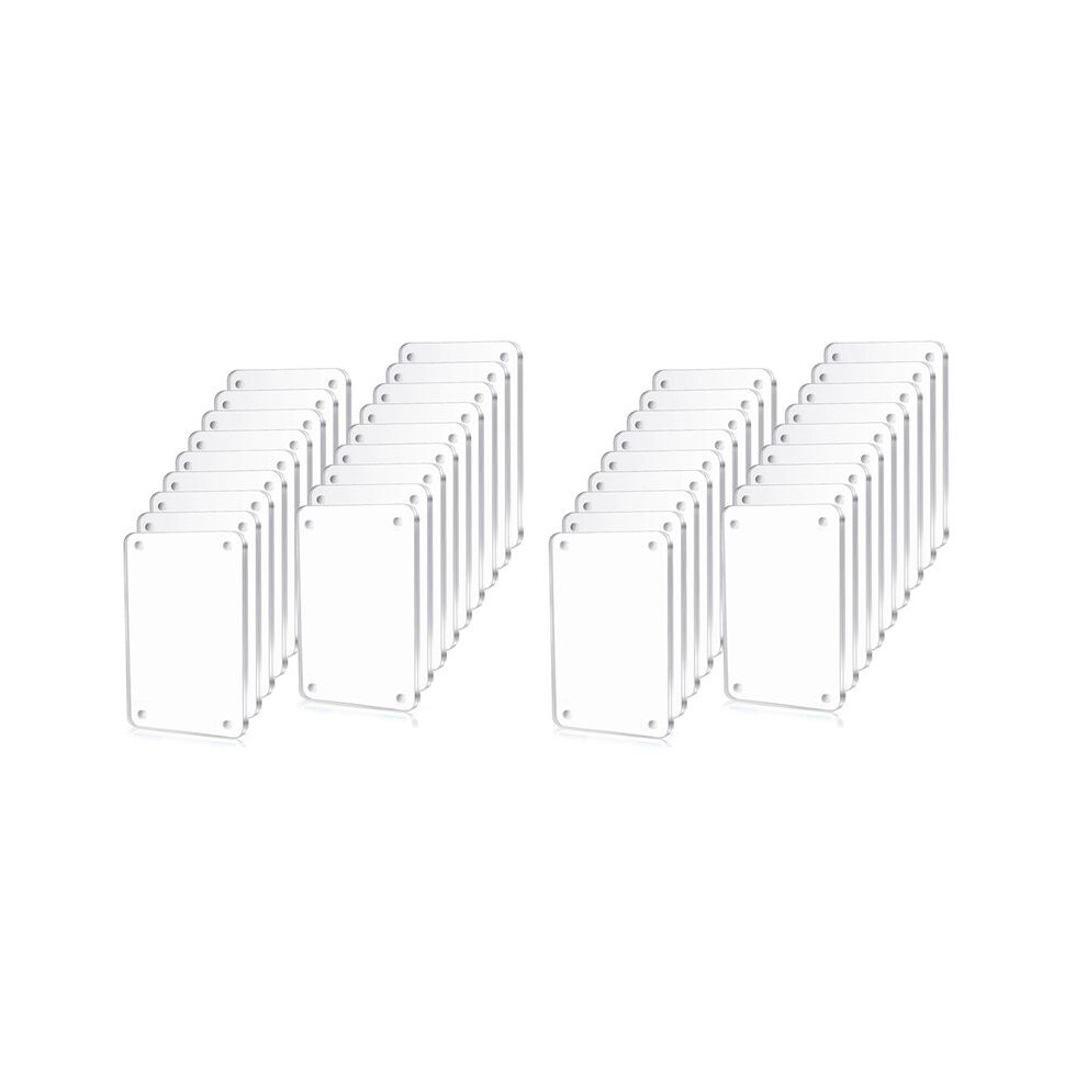 36 Pcs Acrylic Fridge Magnetic Frame Double Sided Refrigerator Magnet Picture Frame Clear Frameless Display Frame 6033079429537