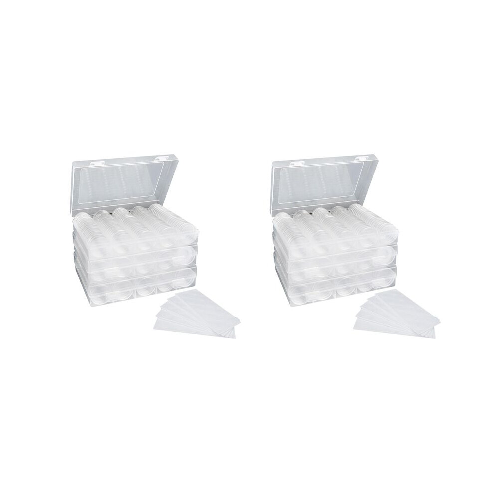 Coin Capsules 30Mm Plastic Coin Holders, Coin Collection Supplies With Foam Protect Gasket(17/20/25/27/30Mm)-6 Pack Brecantia