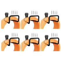 6X Garden Hose Holder Wall Mount, Duty Water Hose Hanger for Outside, Metal Hose Reels Hose Hook for Garden Hose