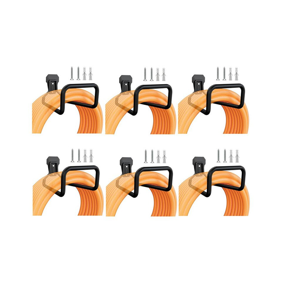 6X Garden Hose Holder Wall Mount, Duty Water Hose Hanger For Outside, Metal Hose Reels Hose Hook For Garden Hose 6032767101748