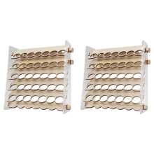 2X Paint Storage Modular Wooden Paint Organizer - Holds 35 Bottles of Paints Miniature Stands