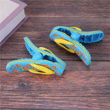 12 Pack Beach Towel Clips Plastic, Cute Slippers Sunbed Beach Pegs, Large Sized Laundry Pegs for Holiday, Beach, Pool