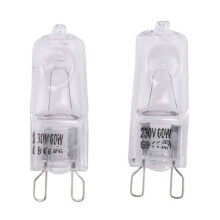 60Pcs G9 Halogen Light Bulbs,60W Clear Halogen Lamps Dimmable,Warm White 2800K for Chandeliers,Pendants,Landscape Lights