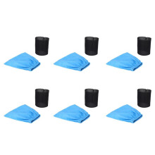 6X Textile Filter Bags Wet and Dry Foam Filter for MV1 WD1 WD2 WD3 Vacuum Cleaner Filter Bag