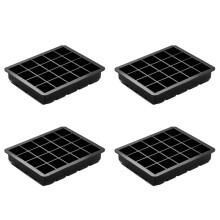 4X Silicone Ice Trays 1inch Ice Tray Small , 40 Cavities Square Ice Mold for Chilling Cocktail Making Ice