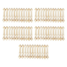60Pcs DIY Spindles Balusters Wooden Dollhouse Miniature 1/12 Scale Stair Railing Decoration Toys