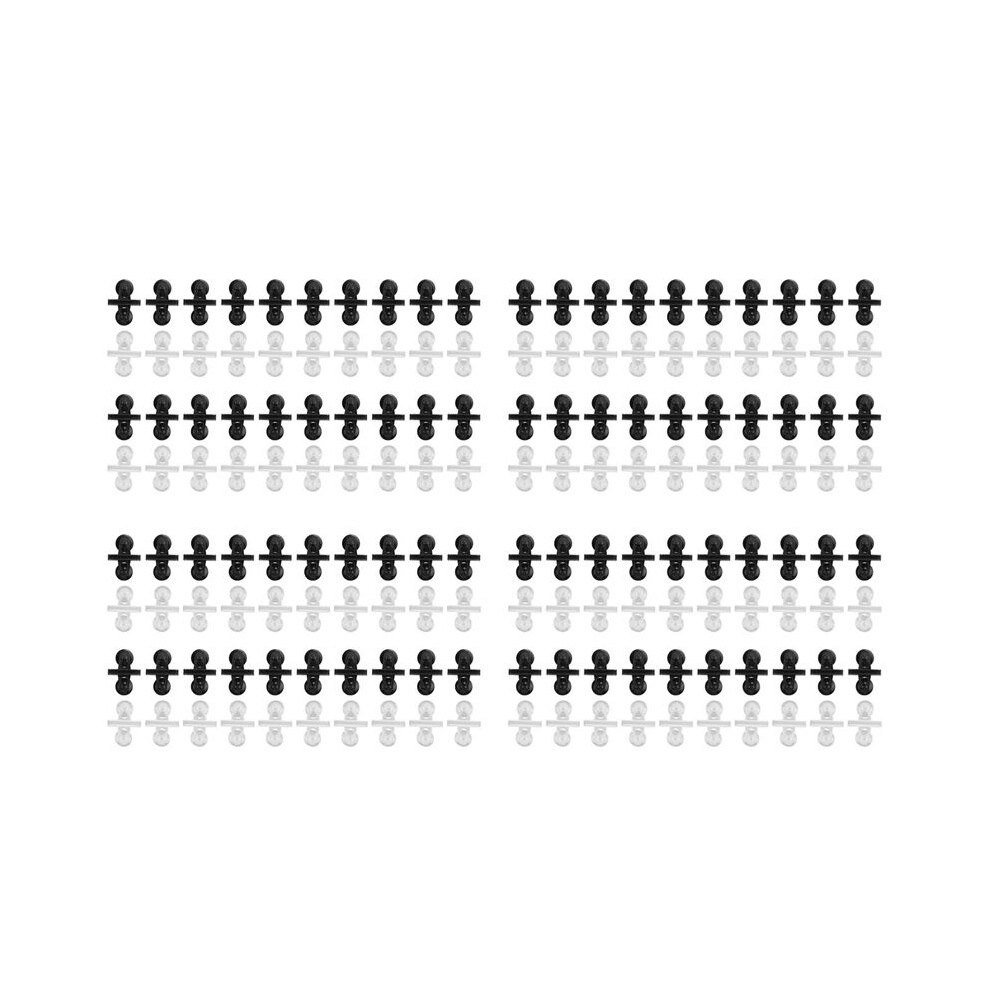 Brecantia 160 Pcs Divider Aquarium Suction Cup Holders For Fish Tanks Glass Cover Separating Divider Support Clip Bracket