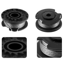 Lot de 12 Coupe-Bordures F016800569 Ligne de Bobine avec Couvercle de Bobine F016F04557 pour Easy Grass Cut ART 23SL 26SL