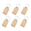 48 Pcs Blank Wooden Key Chain Rectangle Key Chain Tags Wood Keychains Key  for DIY 3