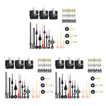 9 Stück Langer Schaft Quarz Uhr Uhrwerk Mechanismus mit 15 Paar Zeigern und Ziffern Kit DIY Uhr Teile Ersatz 31Mm