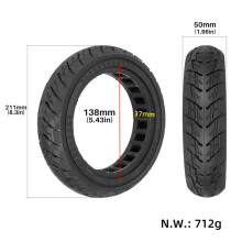 2X 81/2X2(50/75-6.1) Off-Road Massieve Band voor M365 1S Pro Scooter Explosieveilige Band