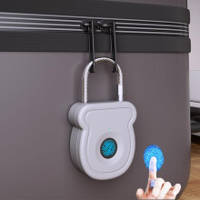 Fingerprint Padlock 20 User Access Biometric USB Rechargeable Lock for Gym Locker Luggage Travel