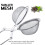 60Pcs Tea Infuser Loose Leaf Tea Snap  Tea Strainer Spoon Stainless Steel Tea Filter Steeper with Handle 5
