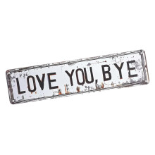 Love You Bye Sign Wall Decors Love You Bye Metal Sign Wall-M B