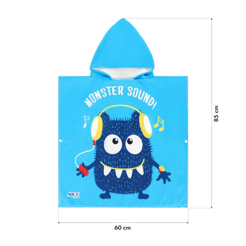 Unicorn Poncho Towel for Kids - Aqua 2