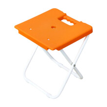 Folding Camping Stool Lightweight Waterproof Portable Fishing Chair with Durable Steel Frame, Orange