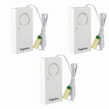 Water Leak Detector 120dB Battery Operated Flood Alarm for Basement and RV, 3 Pack