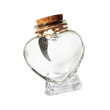 Glass Bottle For Pet Memorial Display Of Hair Or Ashes-2
