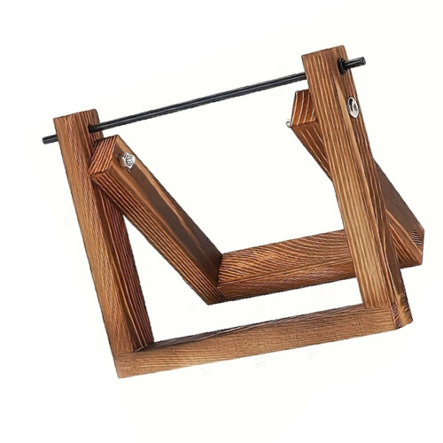 360 Degree Rotating Wood Yarn Holder Rotating Thread Spool-L