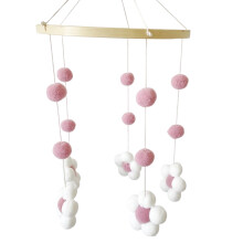 Baby Mobile for Crib,Baby Crib Mobile Baby Mobile for-Dark pink