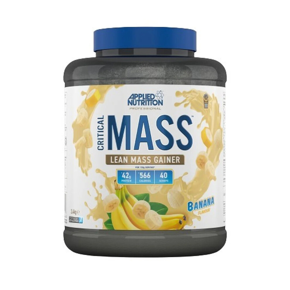 Applied Nutrition Critical Mass Professional - Weight Gain Protein Powder, High Calorie Weight Gainer, Lean Mass (2.4kg - 16 Servings) (Banana) - Image 7