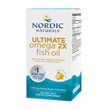 (120 Softgels) Nordic Naturals Ultimate Omega 2X - 2150mg Omega-3 Lemon Softgels
