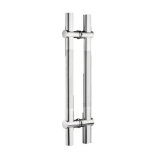Brushed Nickel T Shaped Stainless Steel Door Handle 0.5m Rust‑Resistant Pull for Barn Bathroom Office