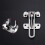 Door Chain Lock Stainless Steel AntiTheft Security Lock Set for Home with Reliable Padlock 5