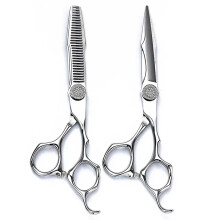 6 Inch Professional Hair Cutting Scissors, Stainless Steel Barber Shears with Precision Sharp Blades for Salon and Home Use