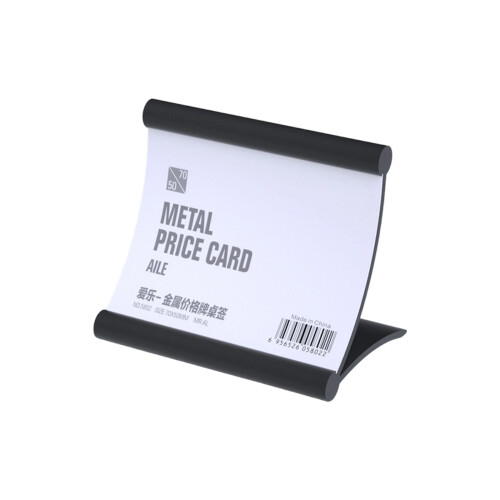 Professional Aluminum Alloy Name Card Holders Desktop-Black