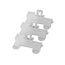 Clear ABS Note Paper Clip Journaling Page Clip For-kitten 3