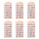 6Sheets Cartoon Embossed Sticker Educational-ice cream 1