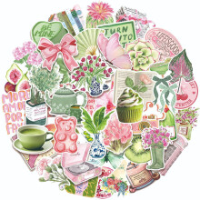 50Pcs Cartoon Sticker Adhesive Aesthetic Sticker for