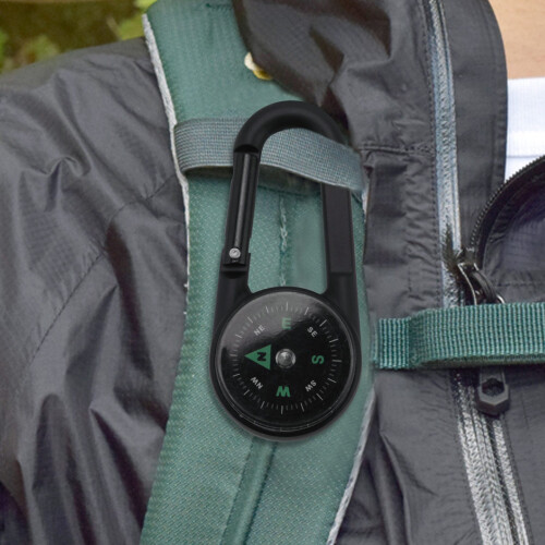 Multifunctional  Compass + Thermometer + Keychain in 1 2