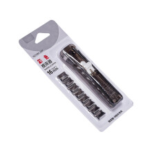 Handheld Paper Clamp Dispenser with 8 Metal-Transparent black