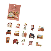 Artistic Decorative Scrapbook Sticker for Adults &-furniture