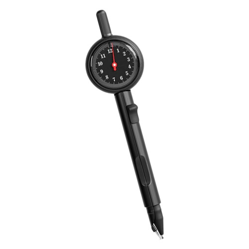 Plastic Geometry Compass With Clear Scale Markings-Black