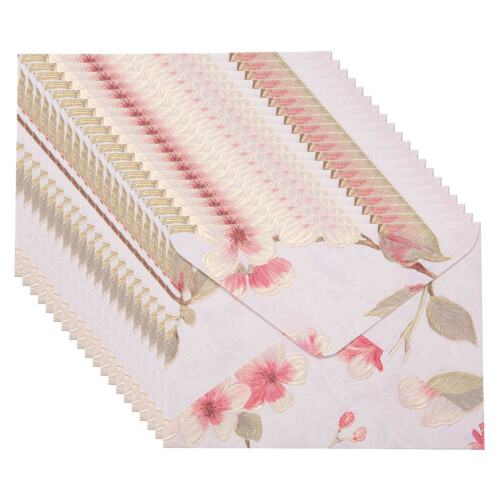 20 Stück Umschläge mit Retro-Blumenmuster,-hehuafen