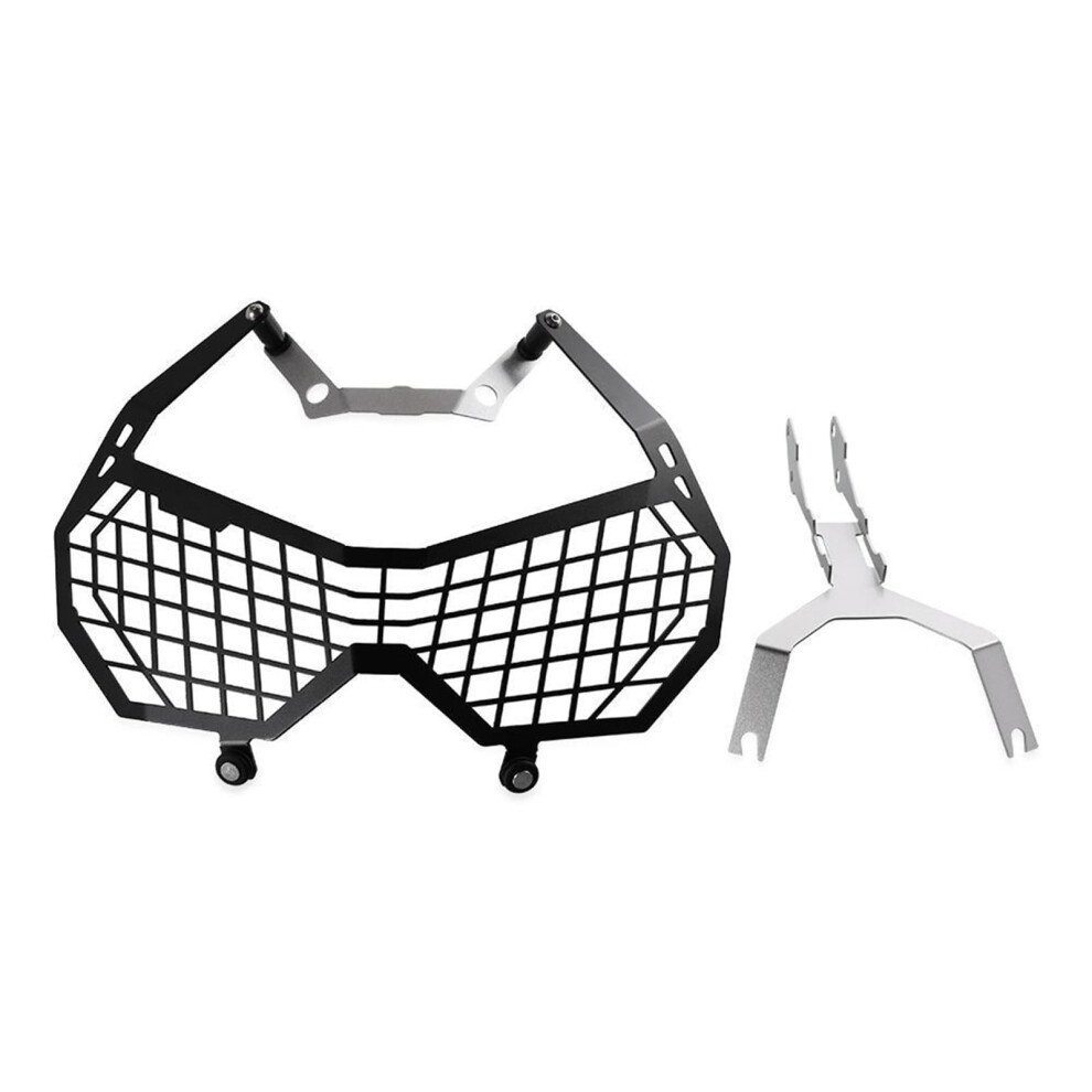Motorcycle Headlight Guard For Honda Crf1100l Africa Twin 2019Â2021, Aluminum Protector Cover Black 9330225518143