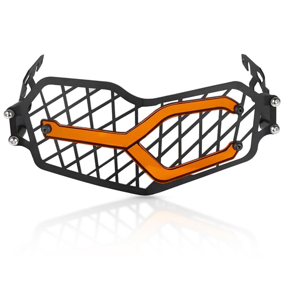 Headlight Guard For Bmw F750gs F850gs 2018Â2021, Aluminum Acrylic Protector Shield, RustâResistant Cover Orange 9330225518198