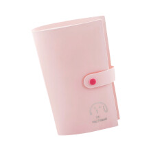 3 Pocket Card Album Trading Card Case 120 Capacity Leather-Pink