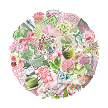 50Pcs Adhesive Aesthetic Sticker Scrapbooking Decorative Sticker