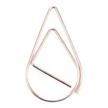 100 pièces trombones de mode créatif livre étanchéité-Or rose