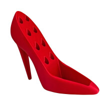 Make-up-Pinsel-Becher für Schreibwaren, Becher, Stifte,-Rot