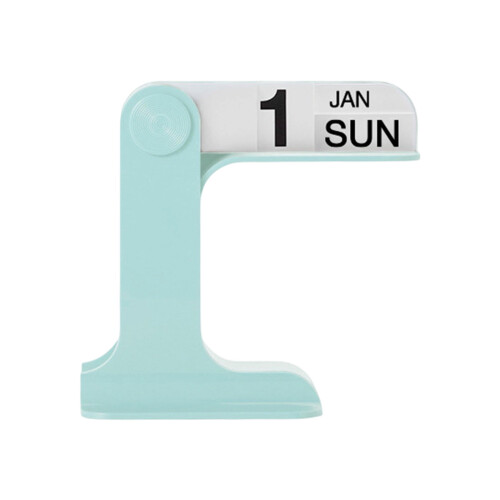 Desktop ABS-klapkalender met datums, weekmaandweergaven-Blauw