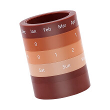 Home Office Desktop Decors Ornament Pen Inserted Holders-brown