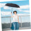 Travel Umbrella Automatic Open Close Windproof Compact Folding Design with Ring Handle for Sun and Rain 5