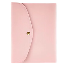 Drievoudig gevouwen notebooktas, waterdichte PU-lederen-Roze